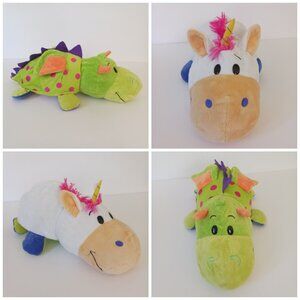 Flip A Zoo Imogen Dragon Persephone Unicorn Plush Stuffed Animal Toy Reversible